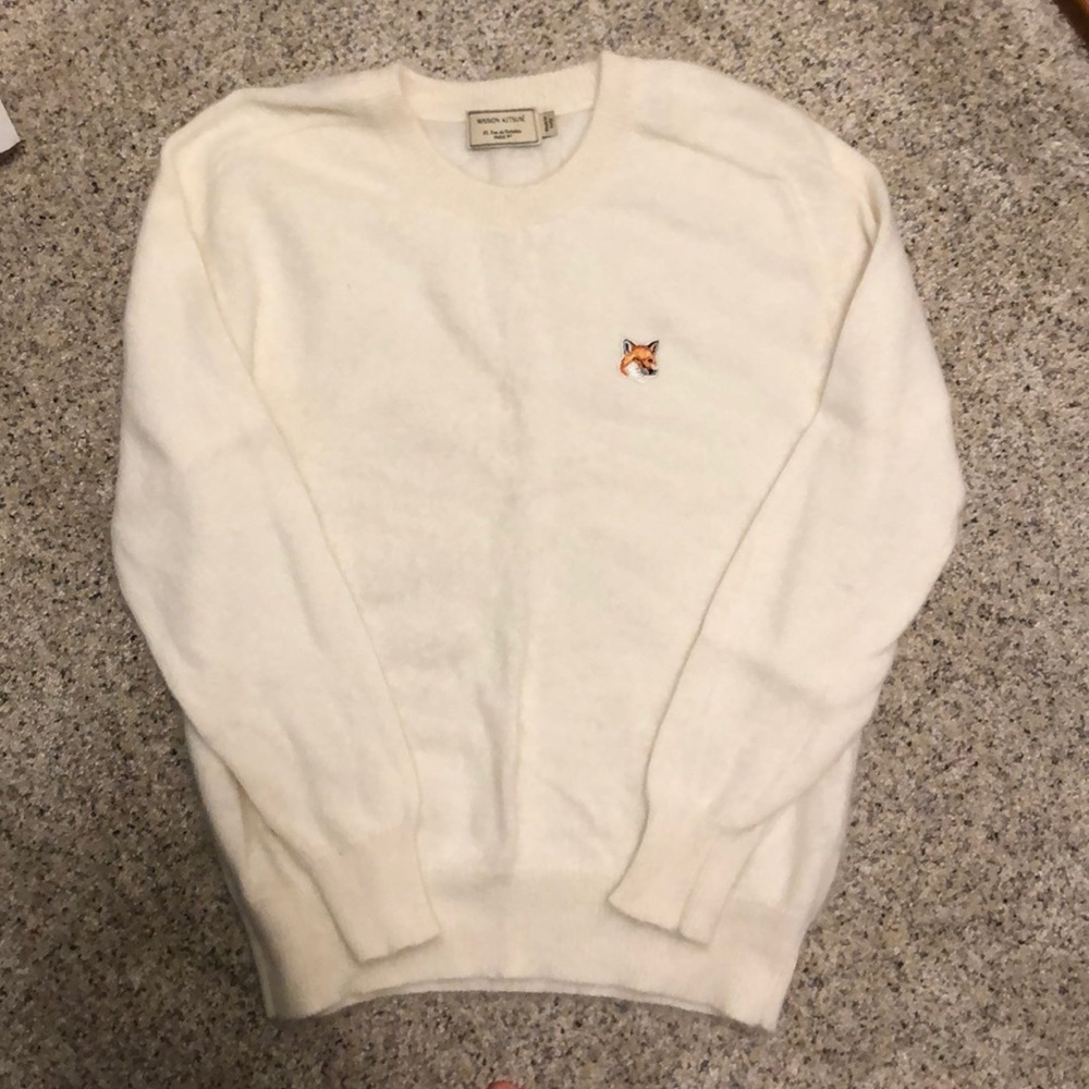 Maison Kitsune angora sweater